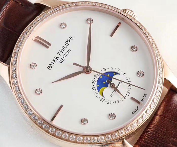 百達翡麗PATEK PHILPPE 2019最新款 2824一2機芯 小牛皮錶帶 高端男士腕表  wssb3728